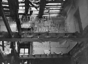 Demolition Site of Bark Hart House, Orpington 1957