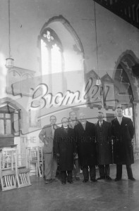 Group of gentlemen & clergy, Orpington c.1950