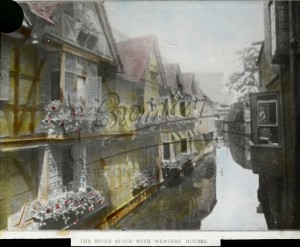 The River Stour with Weavers Houses, Canterbury undated