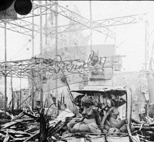 Palace after fire Nov 1936, Crystal Palace 1936