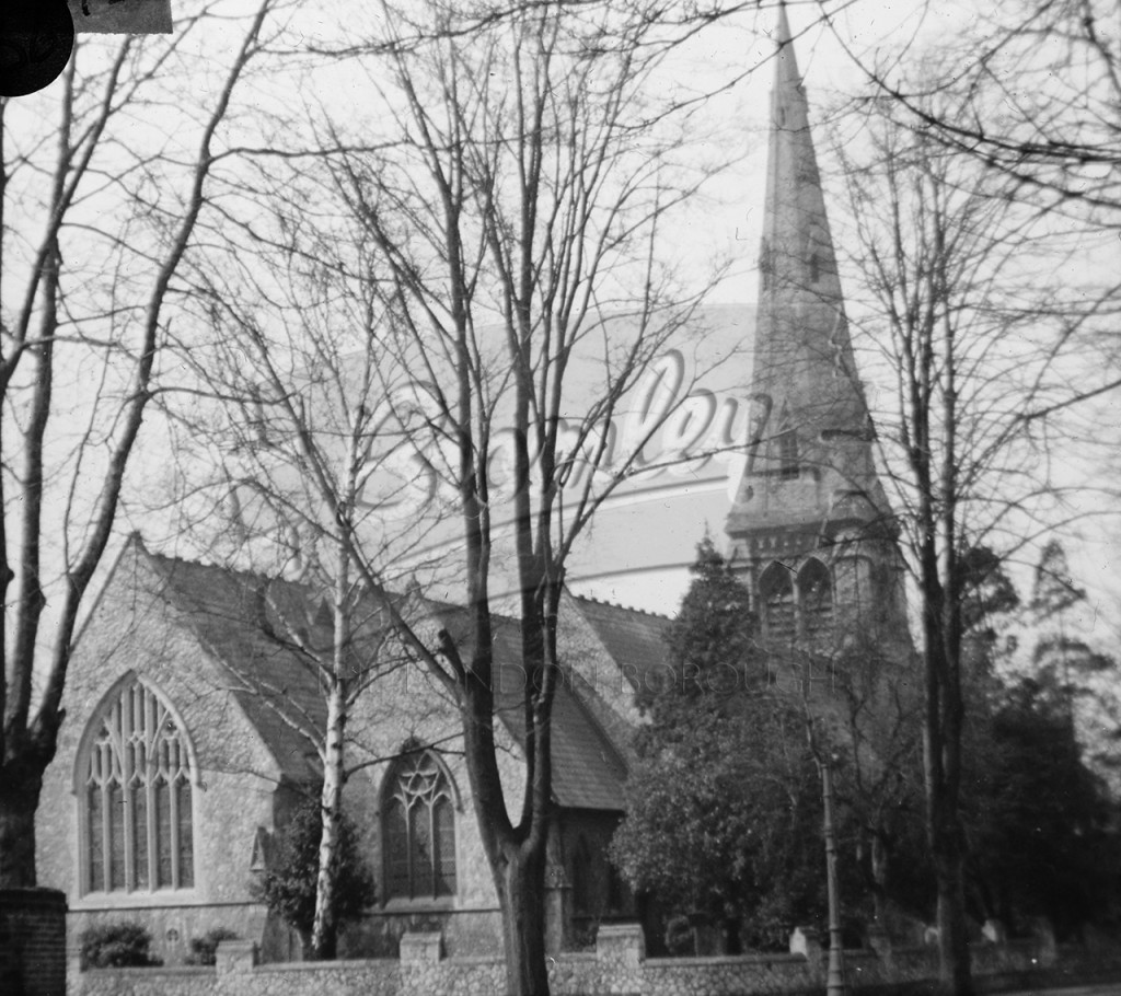 PHLS_0656 St Paul's Church exterior, Beckenham 1951 - Bromley Borough ...