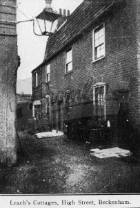 Leach’s Cottages High street, Beckenham 1870