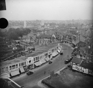 Aerial View of High Street, Beckenham 1936