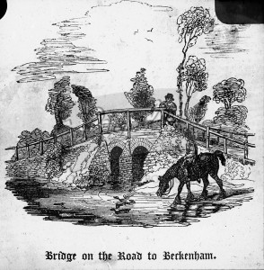 Bridge on road to Beckenham1800s