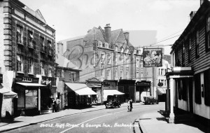 Shops High Street and George Inn, Beckenham 1930s