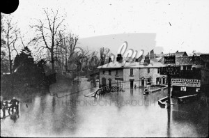 Flood at Brook Place, Beckenham, Beckenham 1878