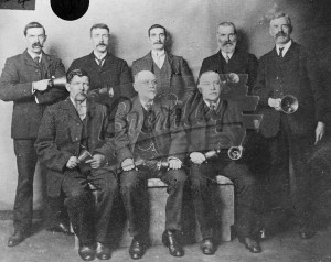 Handbell ringers,