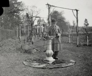 Mr TW Thornton in his garden, Beckenham c.1900?