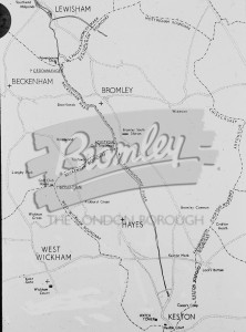 Map of Saxon Boundaries, L.B.Bromley