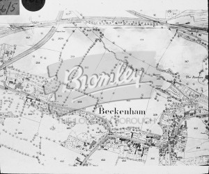 Map of Beckenham Road and High Street Area, Beckenham