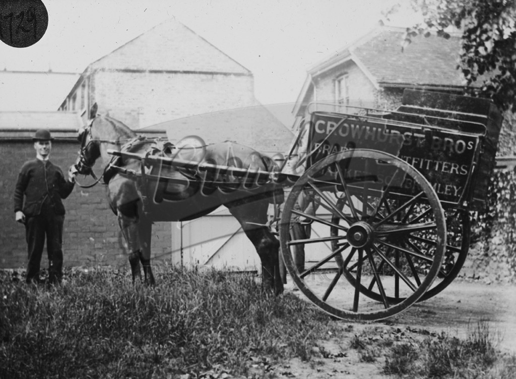 PHLS_1729 Horse and Cart Crowhurst Bros, Bromley 1890s Bromley