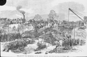 Blakeney Road Rail Crash, Beckenham abt 1866