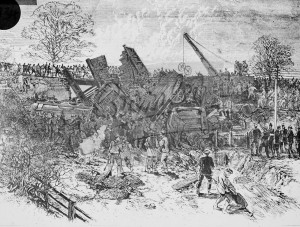 Blakeney Road Rail Crash, Beckenham abt 1866