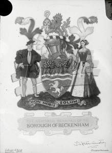The armorial bearings of the Borough of Beckenham