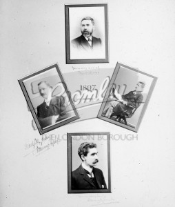 Portraits of four men,