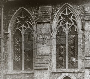 Kentish tracery windows at church in Chartham, Chartham nd