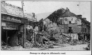 Bomb damage to shops, Beckenham, Beckenham