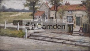 Cottages that formerly stood opposite the Bull and Bush