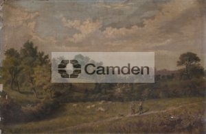 The fields looking up to Hampstead Church, now The Parade, Finchley Road