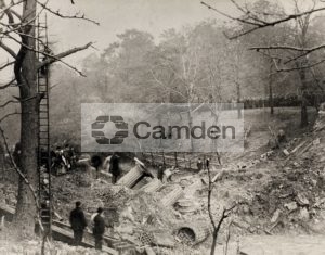 The Regent's Canal explosion, 2 October 1874: view of the damage