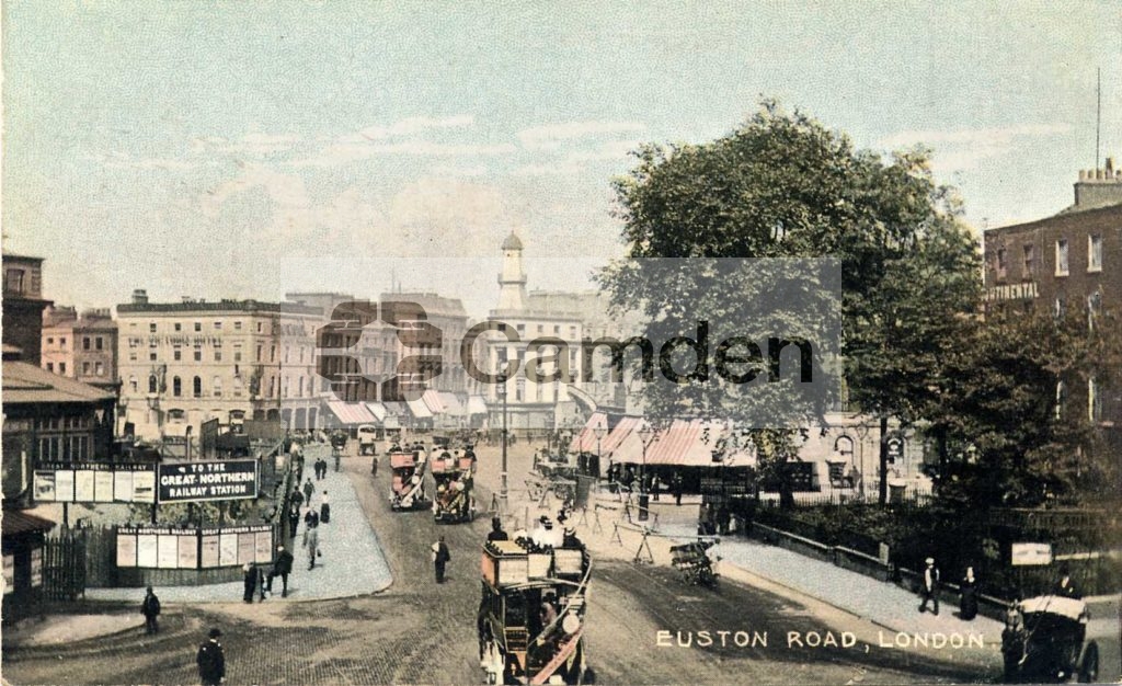 View of Euston Road, London: [taken from Pancras Road looking east towards the ‘lighthouse’ building]