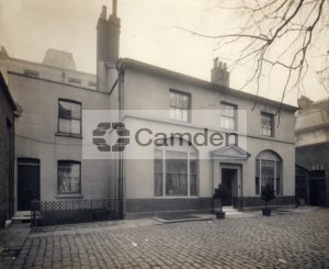 View of Burton House, Burton Street, residence of John Britton
