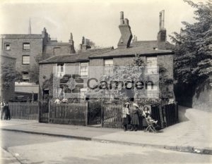 Cottages in Flask Walk, Hampstead