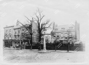 Lower Clapton Road, east side, at junction with Urswick Road, Hackney, c.1884