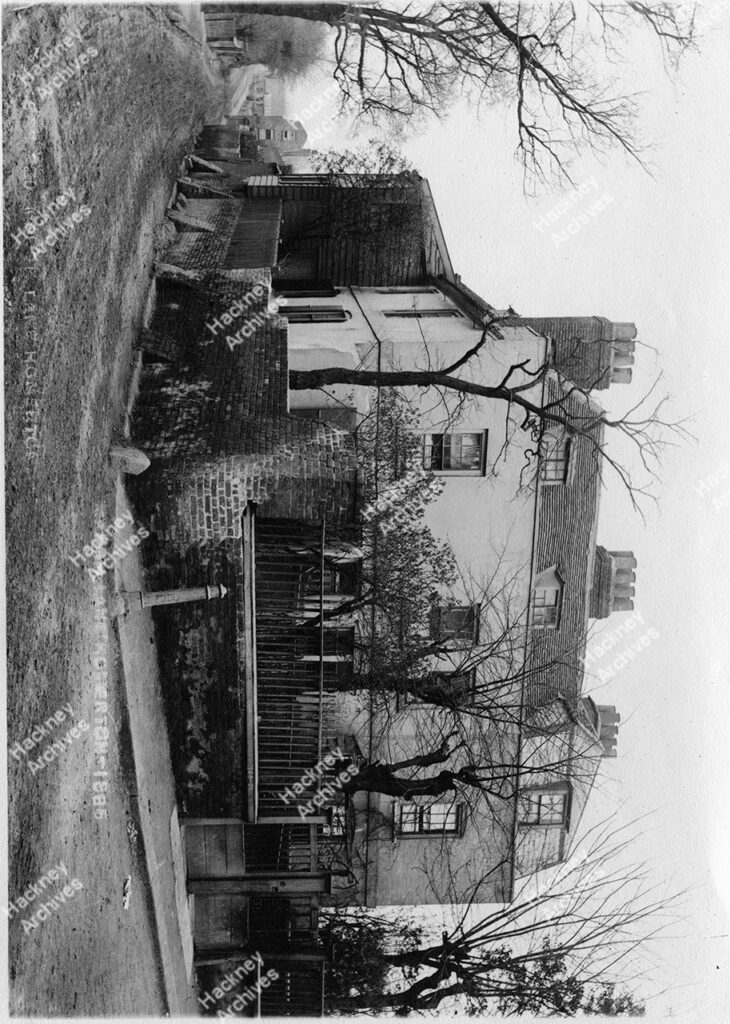 Marsh Lane, looking east from corner of Homerton Lane, c.1885.