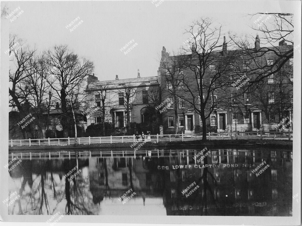 Lower Clapton Road and pond, Hackney, c.1884