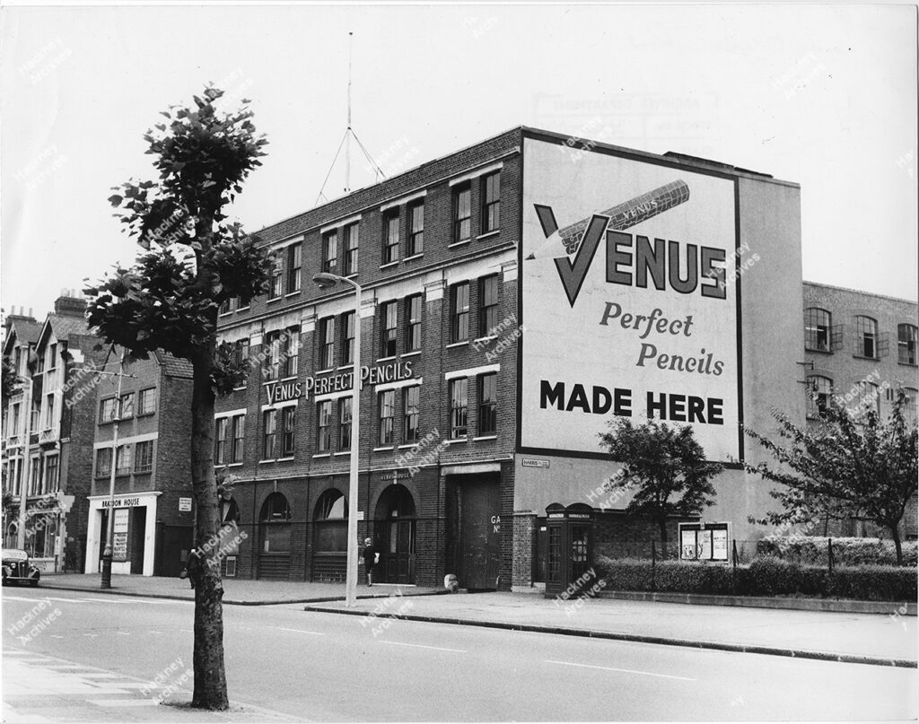 Venus Perfect Pencil Factory, Lower Clapton Road, Hackney, 1965.