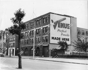 Venus Perfect Pencil Factory, Lower Clapton Road, Hackney, 1965.