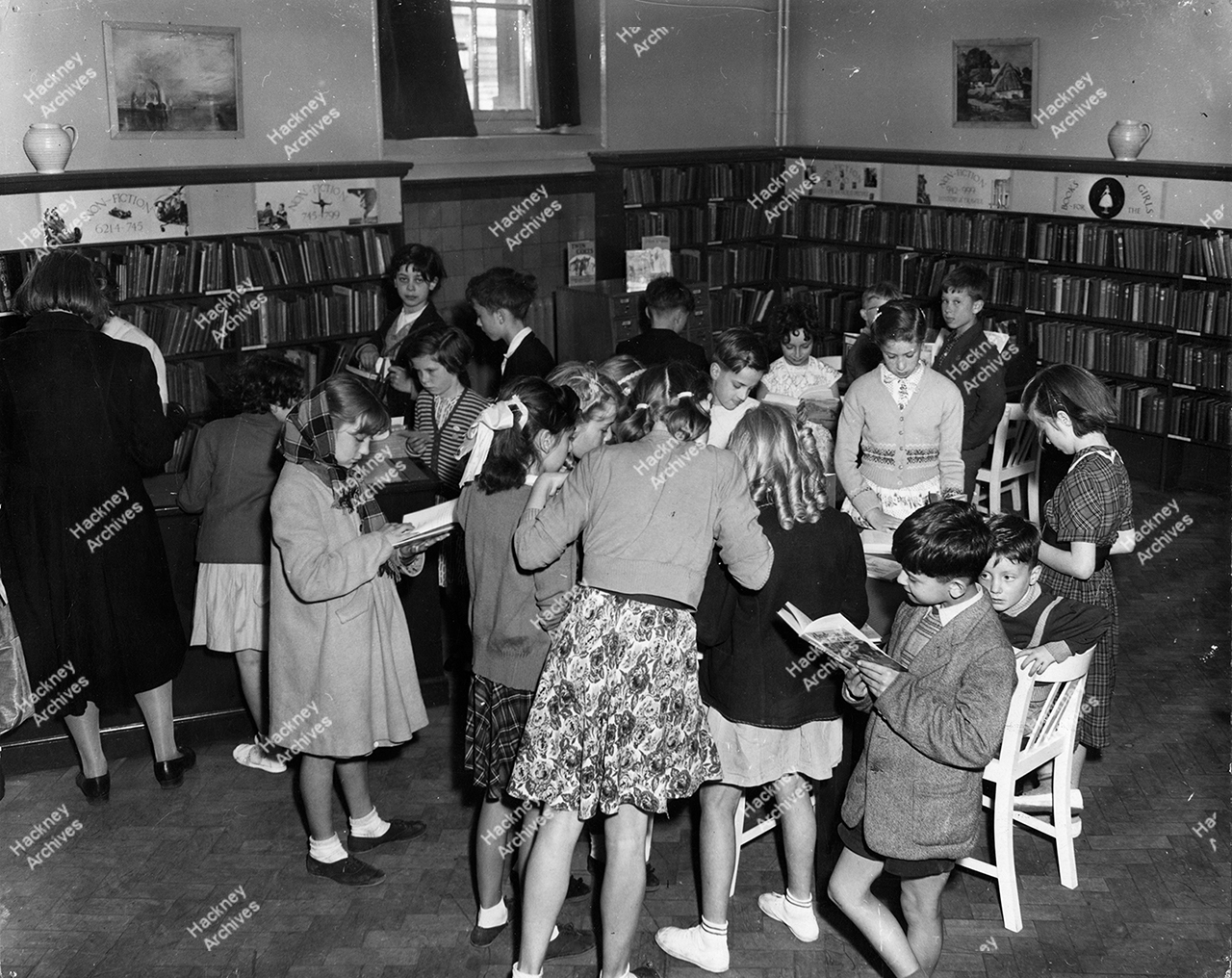 Hackney Central Library children's library. 1948. - Hackney ...