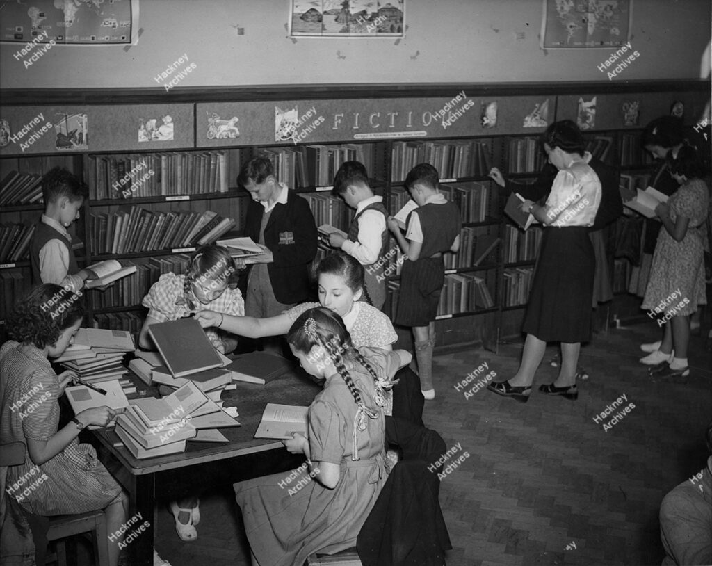 Hackney Central Library children’s library. 1948.