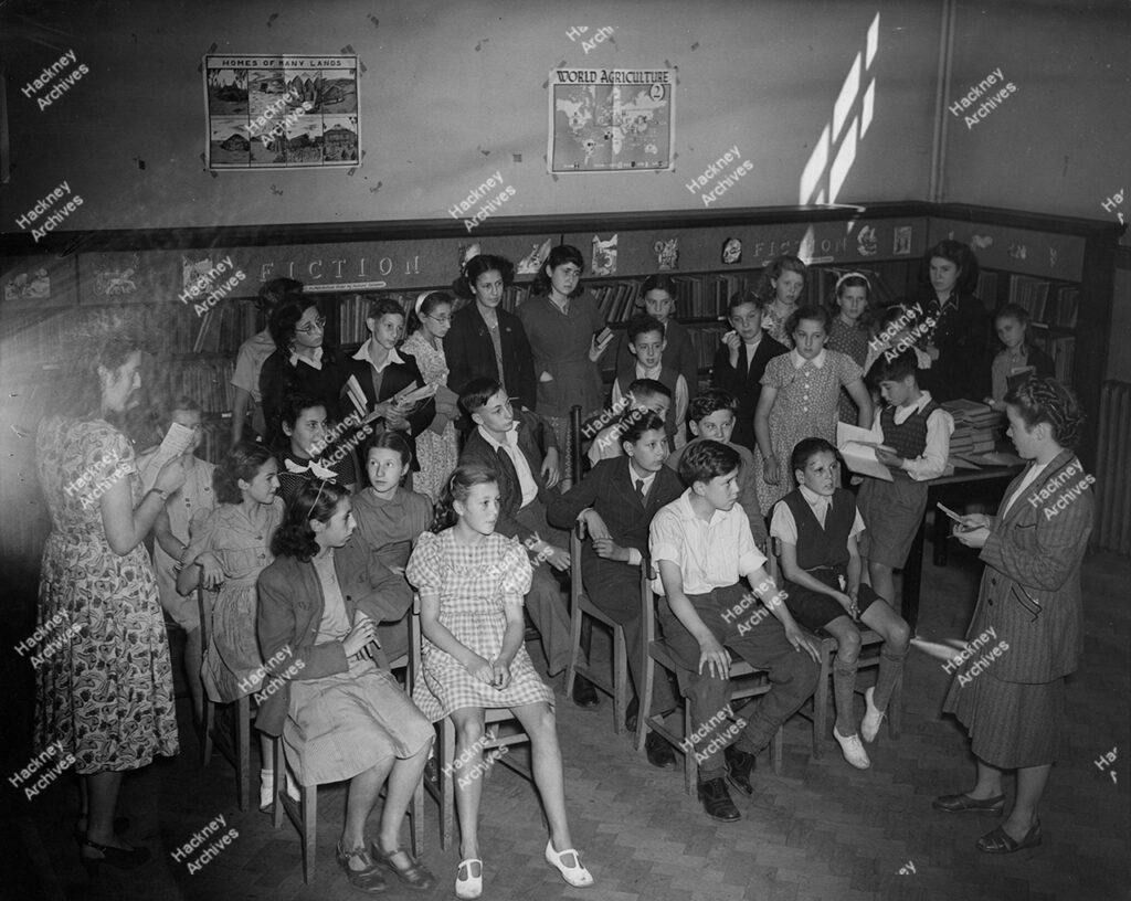Hackney Central Library children’s library. 1948.
