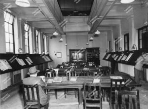 Hackney Library, Clapton branch., before alteration, 1957.