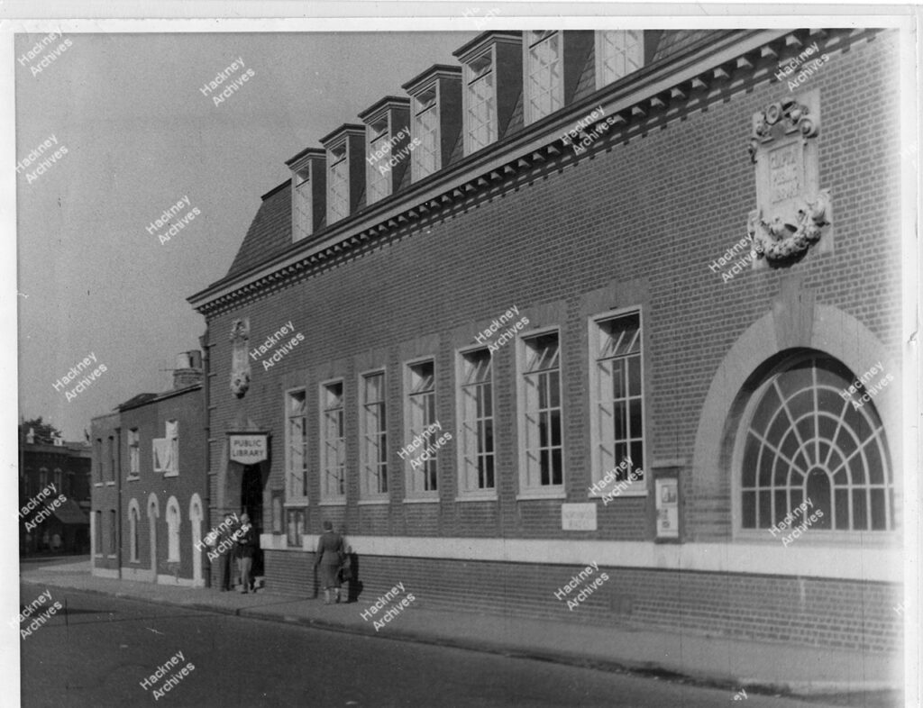 Exterior of Clapton library, 1959.