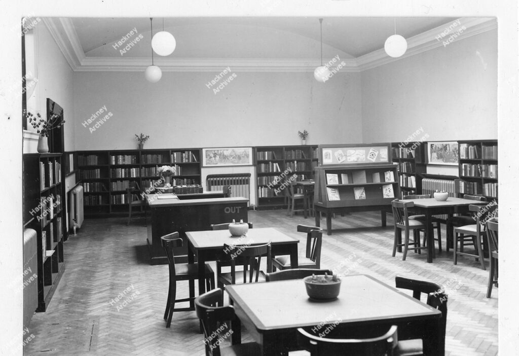 Hackney Library, Clapton branch, c.1955.