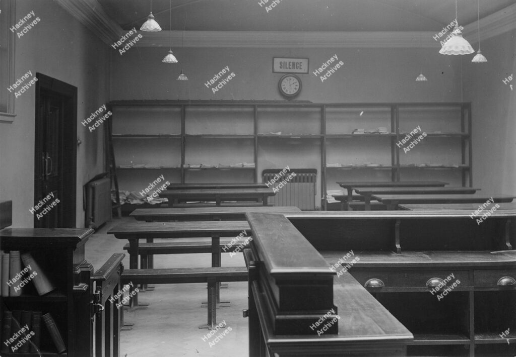 Hackney Library, Clapton branch, c.1955.