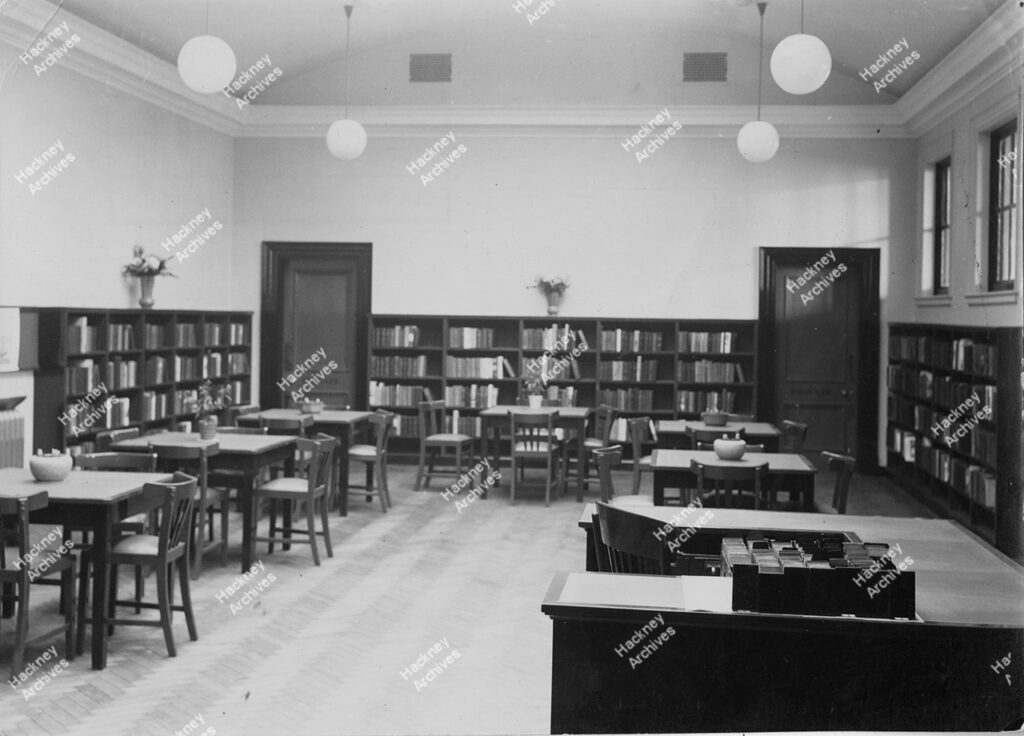 Hackney Library, Clapton branch, c.1955.