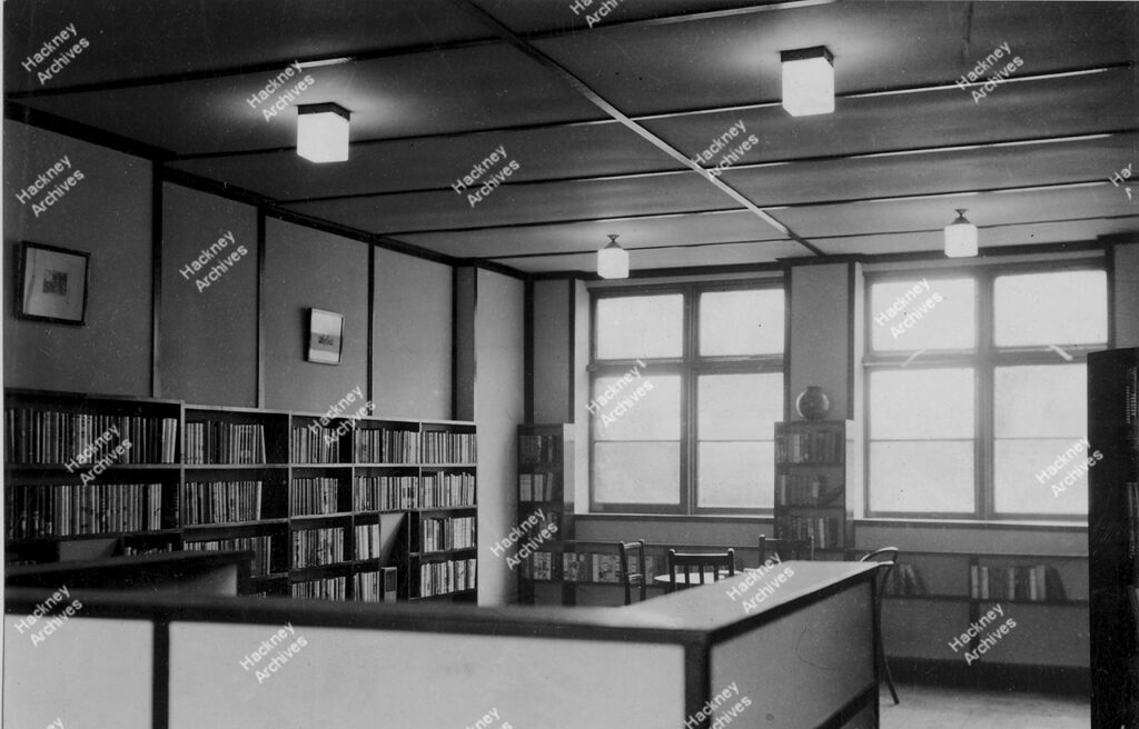 Hackney Library Englefield Branch. Opening of the part time Branch Oct. 1942.