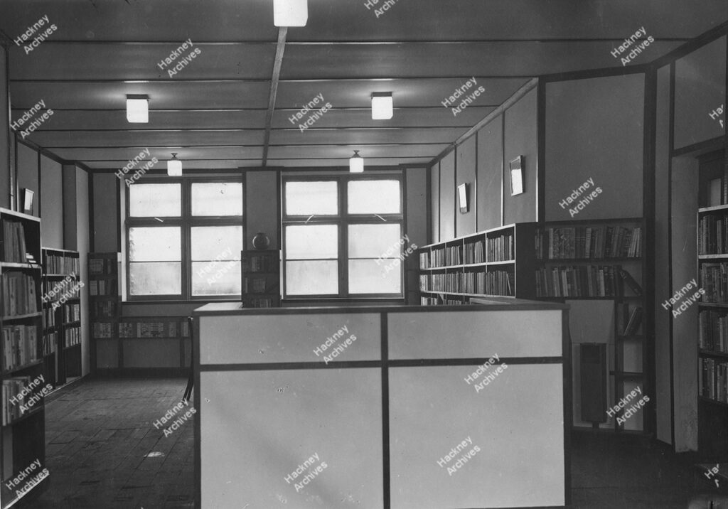 Hackney Library Englefield Branch. Opening of the part time Branch Oct. 1942.