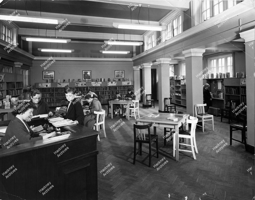 Homerton Library (Now Chats Palace Arts Centre) on Brooksby’s Walk at the official opening on 31st May 1913 by Councillor H. E Davenport, JP, Mayor, 1913.