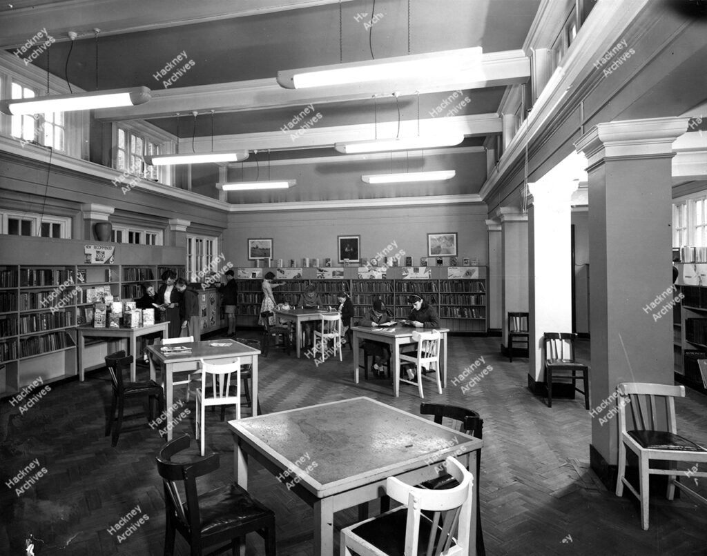 Homerton Library (Now Chats Palace Arts Centre) on Brooksby’s Walk at the official opening on 31st May 1913 by Councillor H. E Davenport, JP, Mayor, 1913.
