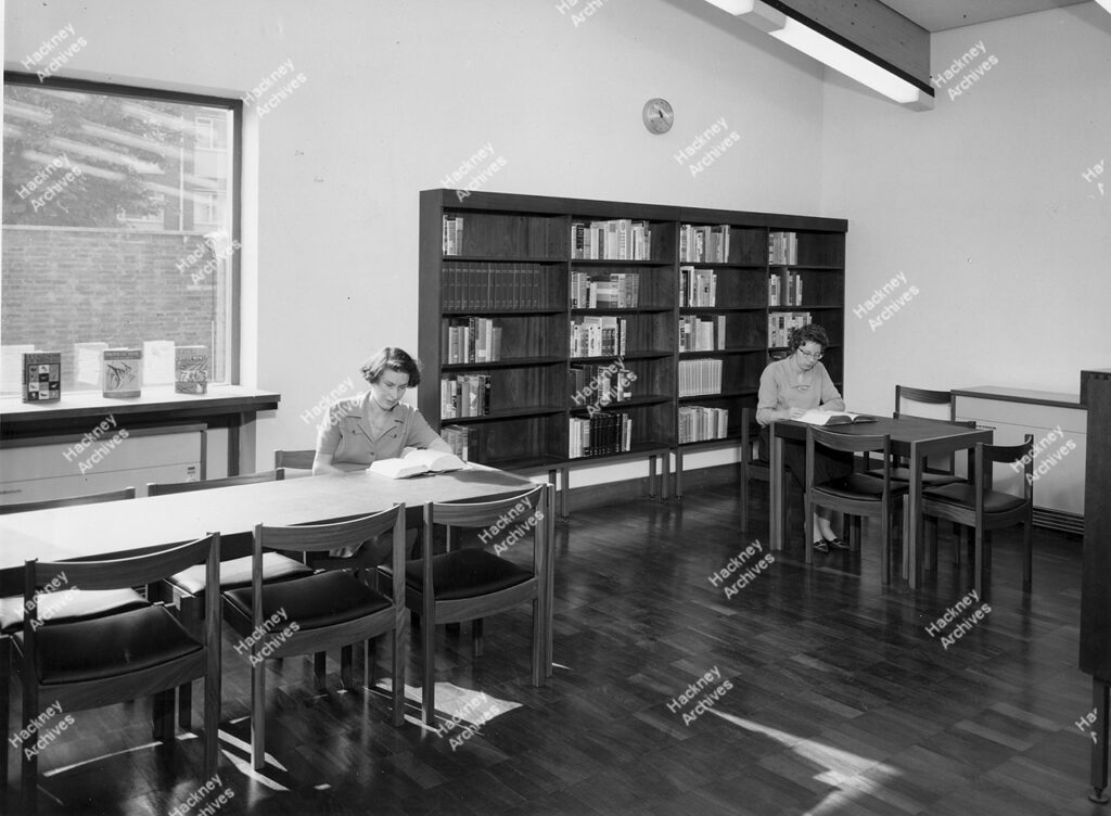 Hackney Parkside library, 1964.
