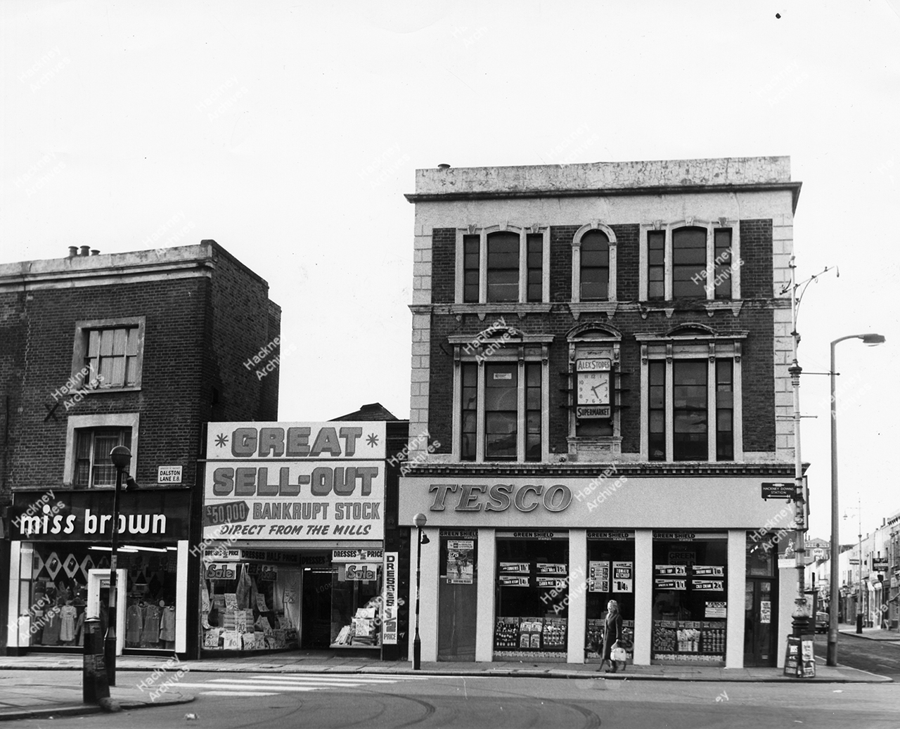 Tesco Stores, corner of Dalston Lane and Clarence Road, Hackney, c.1966 Hackney PhotosHackney