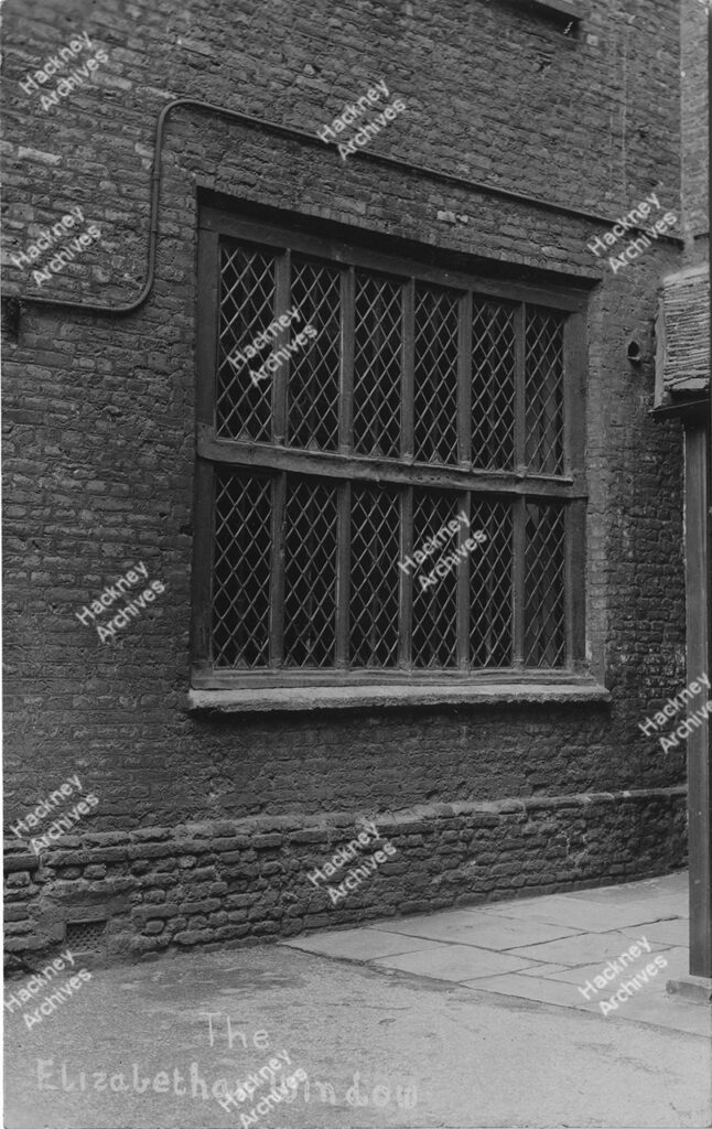 The Elizabethan window, Sutton House, Homerton High Street, Hackney, c.1930.