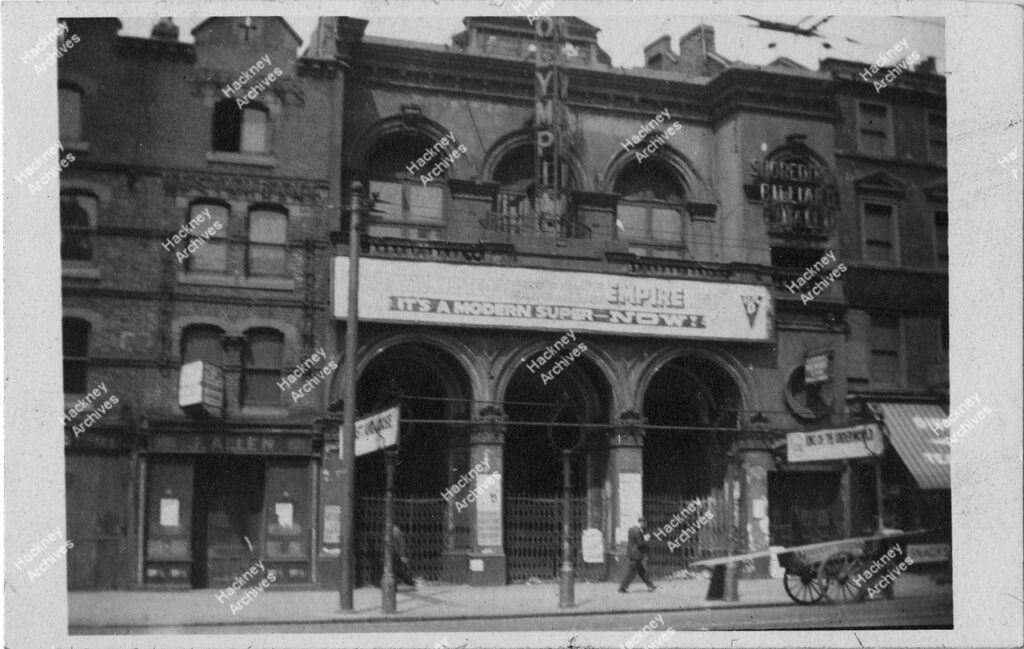 Exterior of The Olympia Theatre, High Street (previously The Standard Theatre). 1939.