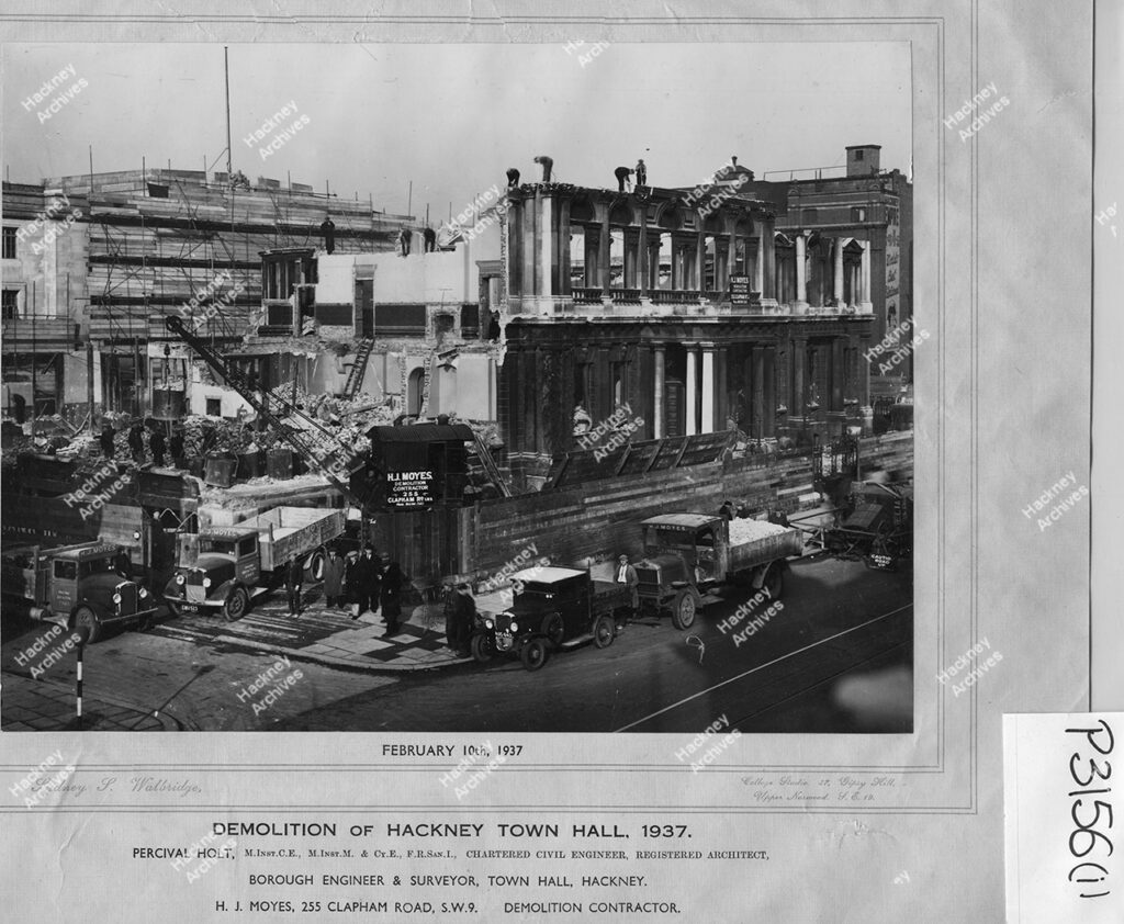 Demolition of old Town Hall, 1937.