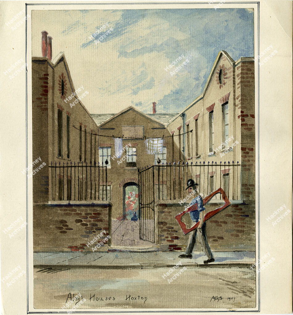 Fullers’ Almshouses, Hoxton, Hackney. 1907.